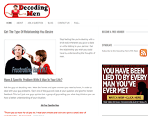 Tablet Screenshot of decodingmen.com